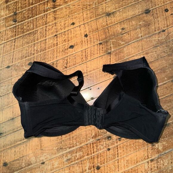 Cacique black full figure smooth lingerie 40F bra - Picture 2 of 3